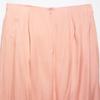2025 Summer Gold-Trimmed Pink Silk Midi Skirt Set