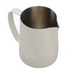 Milchkännchen mit Ausguss 304 Edelstahl Milchaufschäumbecher für Zuhause Café 600ml Weiß