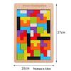 Children's Wooden Tetris Puzzle Blocks for Early Education & Intellectual Development