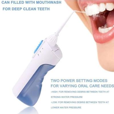 Electronic Water Dental Flosser 200ML IPX7 Waterproof Adjustable Braces Teeth Cleaning Oral Irrigator
