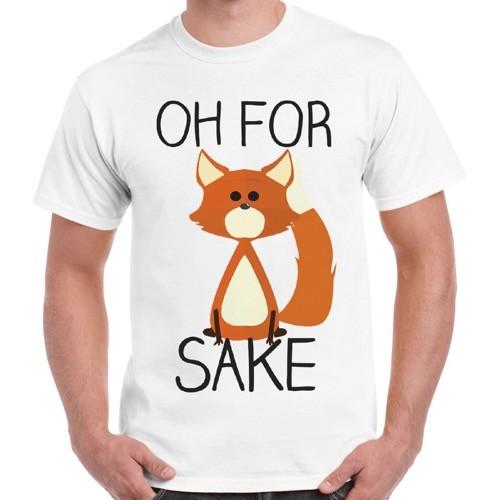 

Oh For Sake Fox Funny Cool Fashion Slogan Vintage Retro T Shirt 2858 3XL