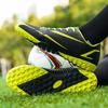 Men Football Boots Long Spikes High Ankle Soccer Shoes TF Outdoor Grass Cleats Soccer Boots Training Sport Football Shoes