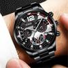 Watch Three-Piece Men'S Accessories Watch Ring Necklace Bracelet Men'S Quartz Watch