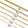 2 Meters Stainless Steel Flat Box Chain Link Chains DIY Jewelry Findings Bracelets Making Pendant Necklace Accessories Supplies