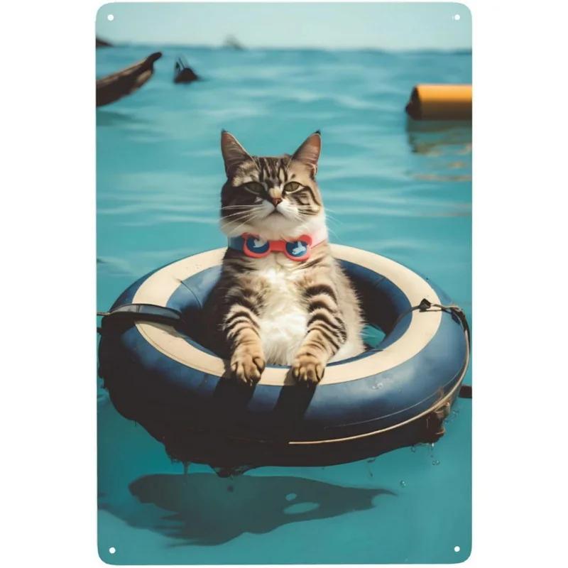 Cats Metal Tin Signs Being Normal Is Boring Wall Decoration Plaque Vintage Poster Iron Painting for Home Cafe Garden Club Bar