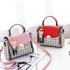 Bag Women's New Korean Version Beautiful Small Square Bag Striped Messenger Bag Casual Shoulder Messenger Mini Bag