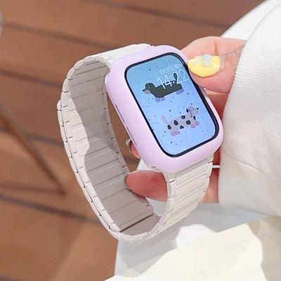 Boîtier et bracelet neufs pour Apple Watch 10 (46 mm), 49 (44 mm), 40 (45 mm), 41 (42 mm). Bracelet en silicone pour iWatch séries 9, 8, 7, 6, 5, 4 et Ultra 2.