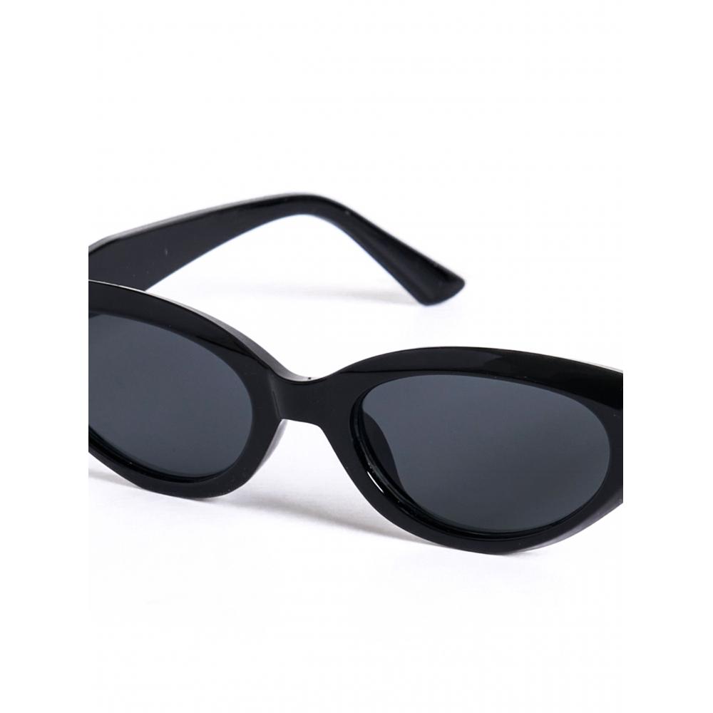 Daiso [uv Protection Up To 99 ] Translucent Cat Sunglasses Black