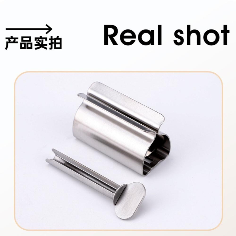 1pc Stainless Steel Wringer Roller Rotate Dispenser for Ointments Cosmetics Bathroom Accessories Toothpaste Squeezer Tube Roller