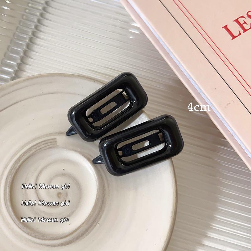 

Очаровательная розовая квадратная заколка для волос для женщин - Стильная и универсальная заколка для волос, тренд головного убора