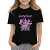 Boys Girls Round Neck Casual Printed Short-sleeved T-shirt Top