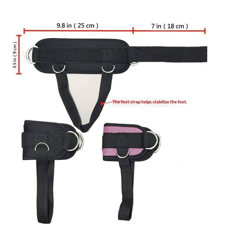 Fitness Ankle Straps Adjustable D-Ring Support Cuffs Gym Leg Strength Workouts Pulley With Buckle Sports Guard Safety Abductors