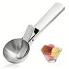 Paletta per gelato multifunzionale Paletta a doppio uso in acciaio inossidabile Paletta per frutta e anguria Paletta per gelato Utensili per uso domestico