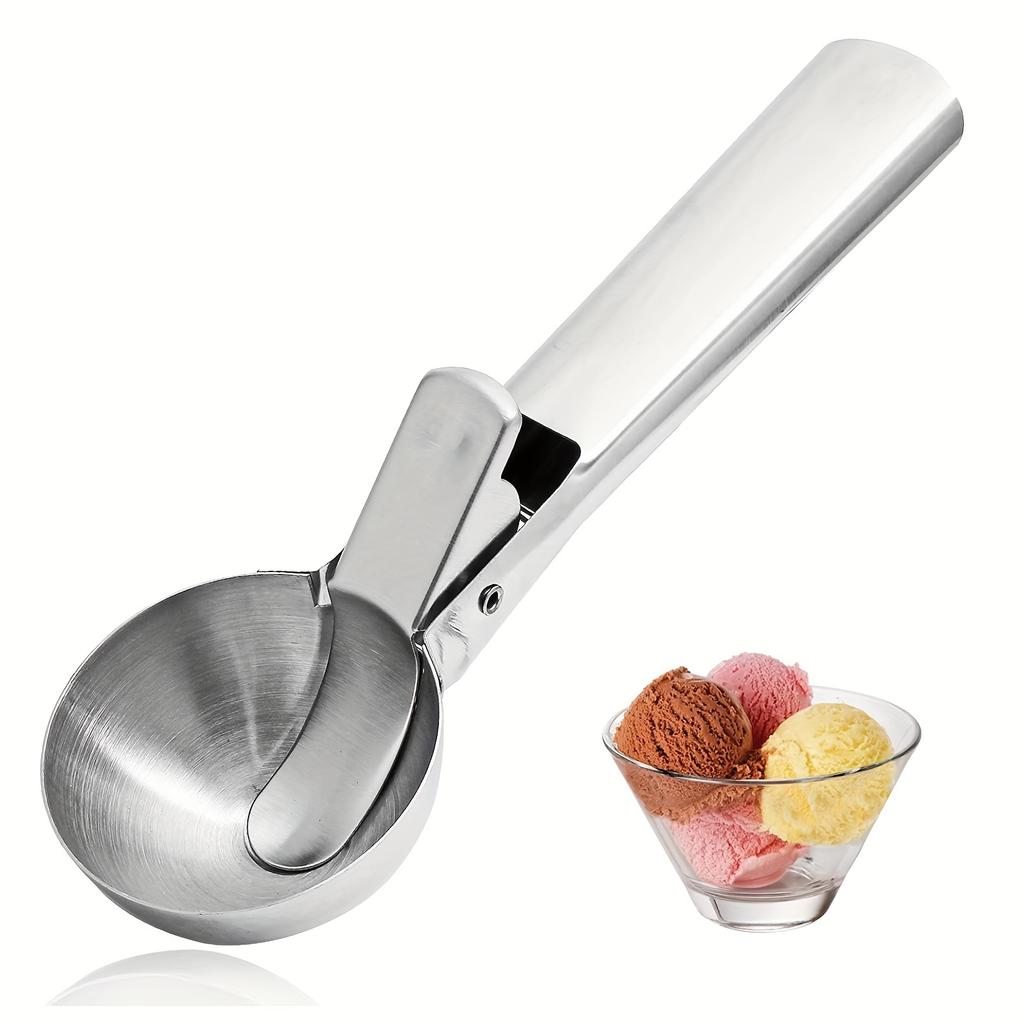 Paletta per gelato multifunzionale Paletta a doppio uso in acciaio inossidabile Paletta per frutta e anguria Paletta per gelato Utensili per uso domestico