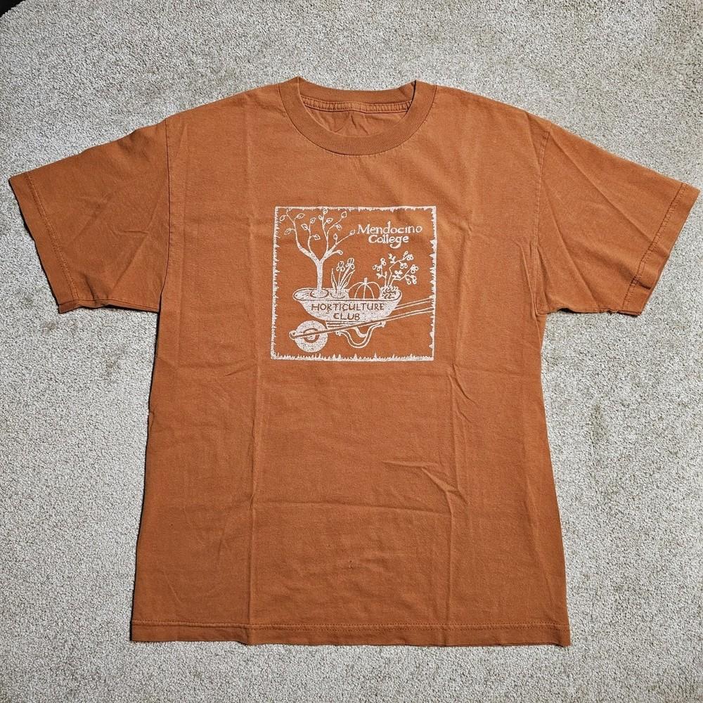 Vintage Y2K College Tee; Horticulture Garden Graphic; Men’s M Grunge Unisex T-Shirt XXL