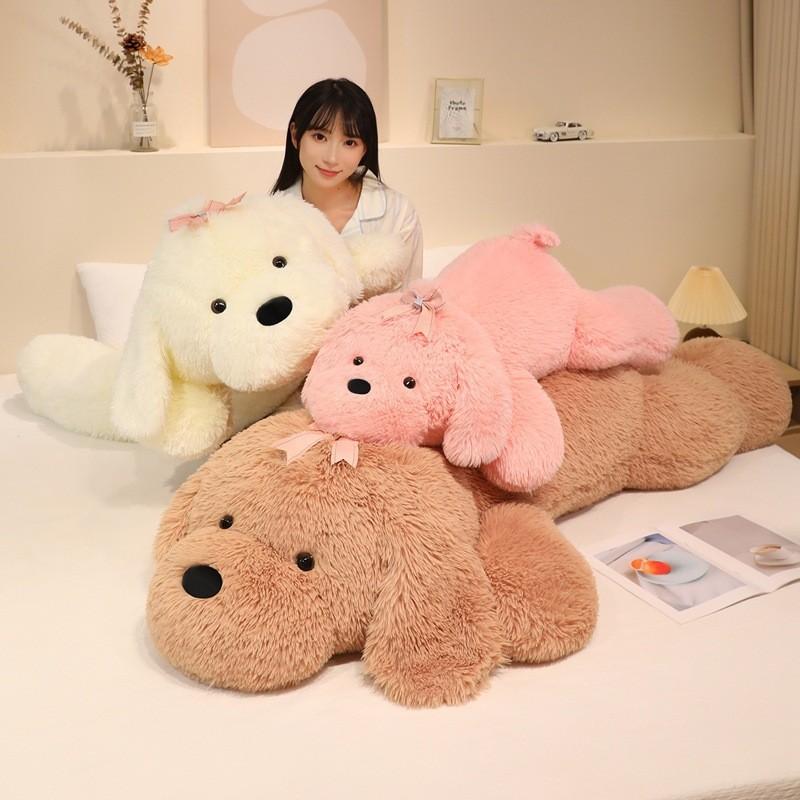 Cute Pomeranian Plush Dog Pillow With Pp Cotton Filling For Girls And Kids
