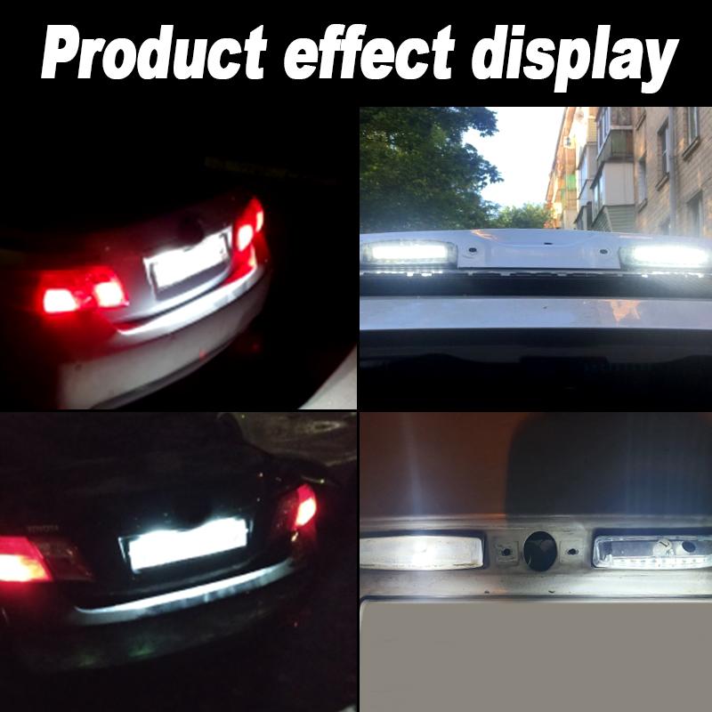 2pcs 12V LED License Number Plate Light Bulb Canbus For Lexus Rx300/Rx330/Rx350 (MCU30/GSU35) 2003-2008 for Mitsubishi Colt plus
