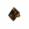Ladies Elegant Big Geometric Tortoiseshell Fashion Jewelry Resin Rings Leopard Pattern Finger Rings