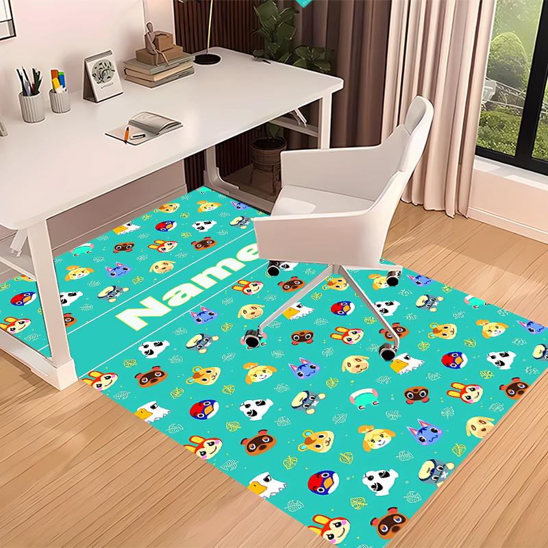 Custom Personalization Animal Crossing Print Area Rug - Soft, Washable Non-Slip Indoor Mat,Living Room,Home&Office Decorative Rug