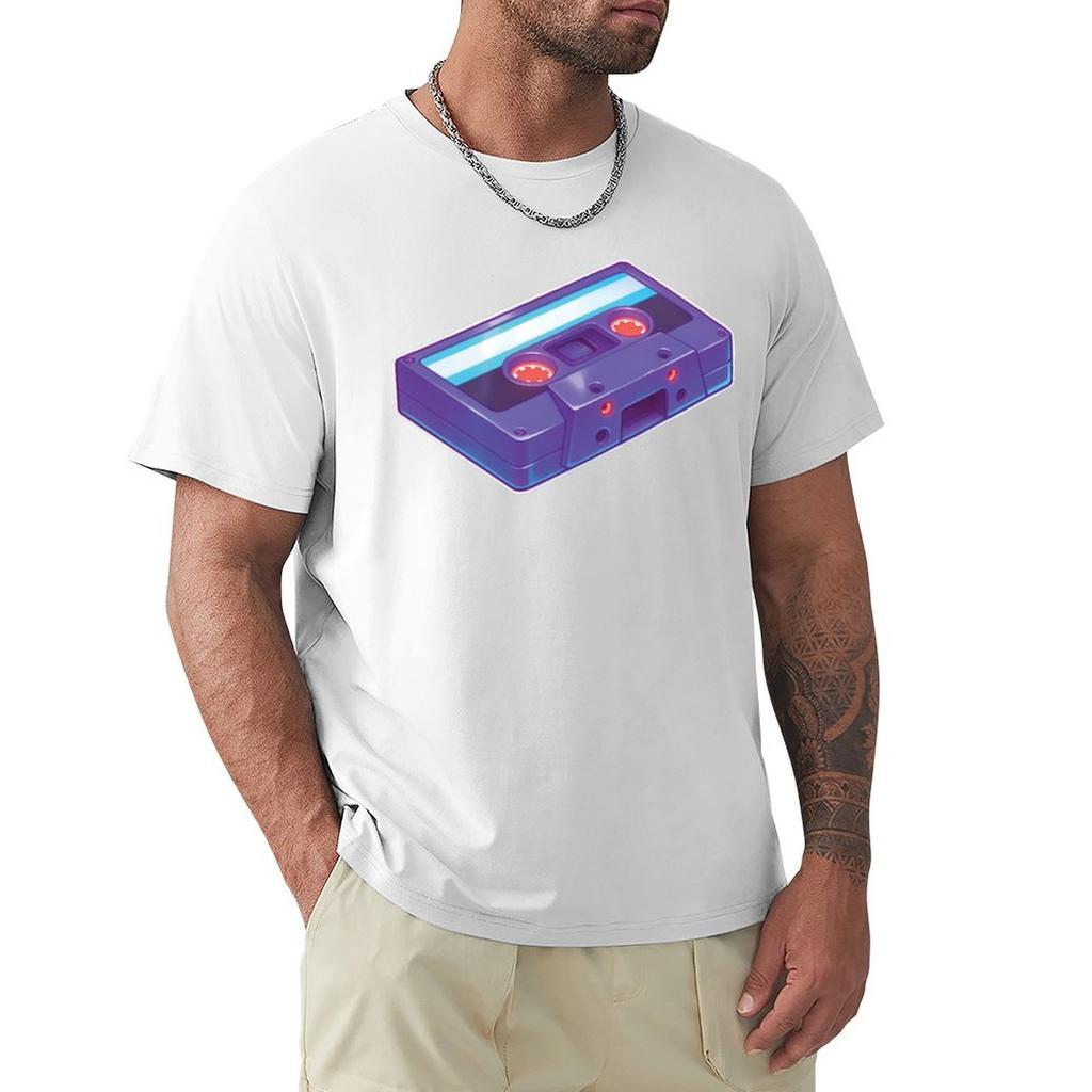 Retro Cassette Tape Nostalgic S Illustration TShirt Soft AntiShrink Cotton Tee