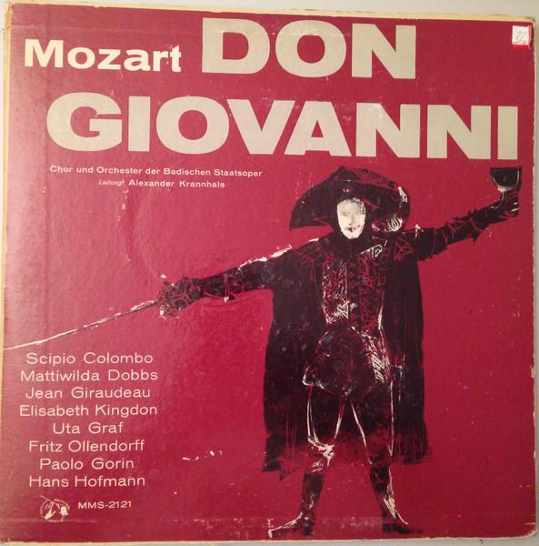 

LP Record WOLFGANG AMADEUS MOZART BADISCHER Don Giovanni MMS2121 Musical Masterp Switzerlan Classical Used