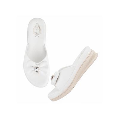Shoetopia Comfortable White Platform Heels For Women & Girls /Eu38