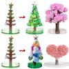 DIY Wachsender Baum Papier Sakura Kristallbäume Desktop Kirschblüten Spielzeug Handgemachtes Weihnachtsbaum Bastelset Valentinstagsgeschenk