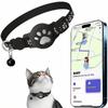 Cat Tracker for Airtag  No Monthly Fee GPS Location Tracker for Cats, Reflective & Waterproof Collar with Safety Buckle
