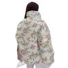 Fall Winter Women's Printed Cotton Padded Jacket, Stand Collar Zip Up Warm Puffer Coat For Outdoor Casual
