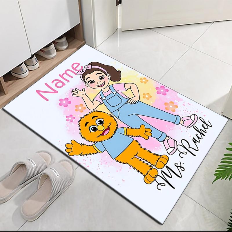 Custom Name Ms. Rachel Printed Carpet, for Office Chair Living Room Bedroom Kitchen Room Decor Gifts.