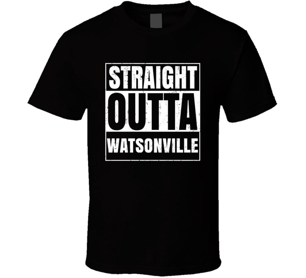 

Straight Outta Watsonville California City Compton Parody Grunge T Shirt Mens Womens Tees Top 3XL