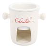 Chocolate Melting Cup Multifunctional Stylish Ceramic Fondue Mug with Fork for Ice Cream Cheese