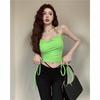 Trendy Women's Sexy Halter Crop Top Vest - High Waist, Dual Layer Summer Style