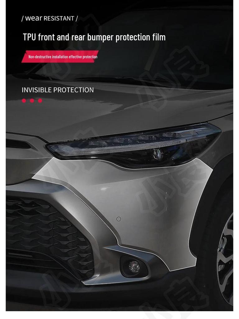 Toyota Frontlander Stoßstangenfolie: Passend für 23 Modelle, Vorne/Hinten TPU Unsichtbare Folie