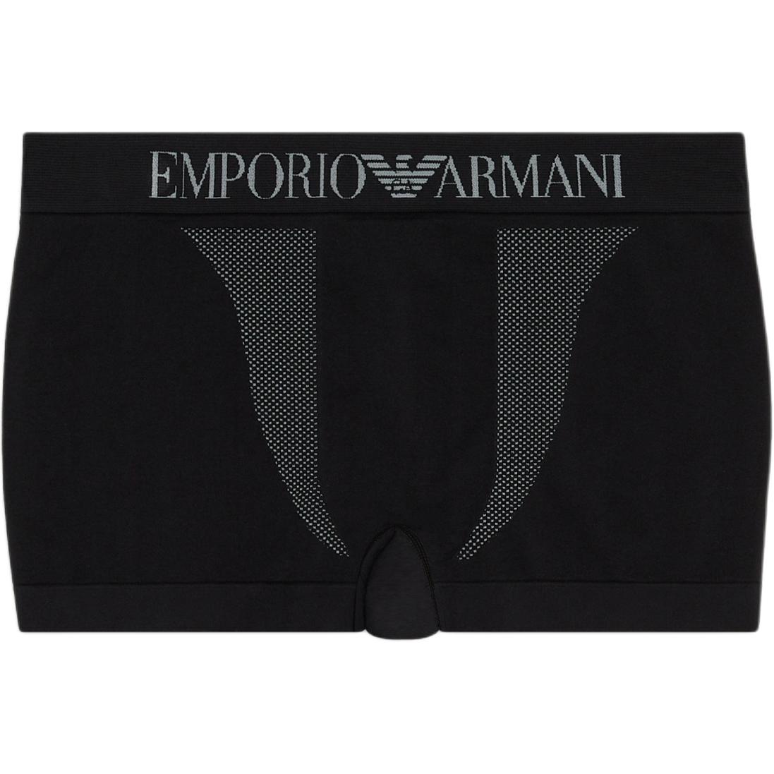 Emporio Armani Logo Embroidered Boxer Briefs Men underwear Black 112091-4R528-00020 S