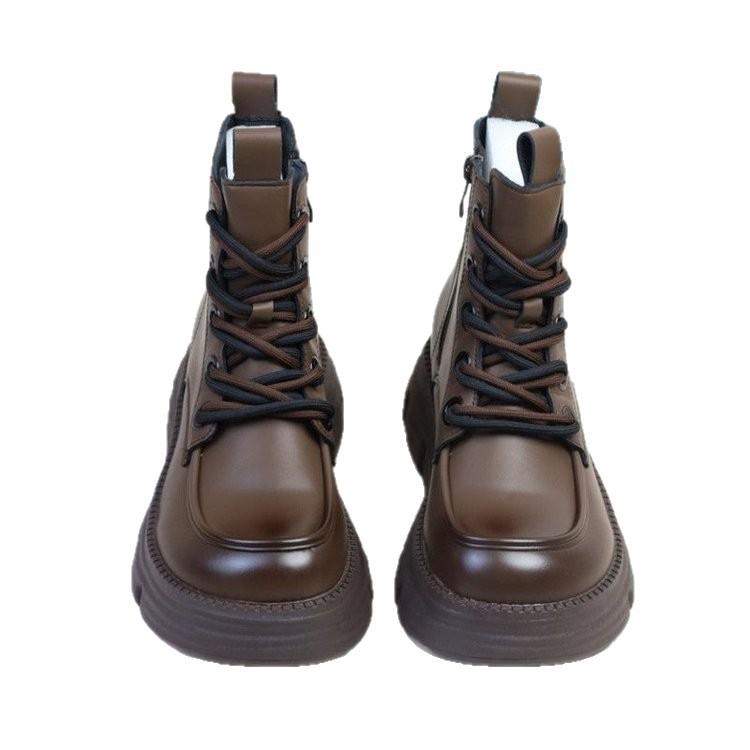 British Martin Boots Women's Autumn and Winter 2025 New Soft-soled Non-slip Explosive Thick-soled Cotton Shoes Increase Height and Show Thinness Fri