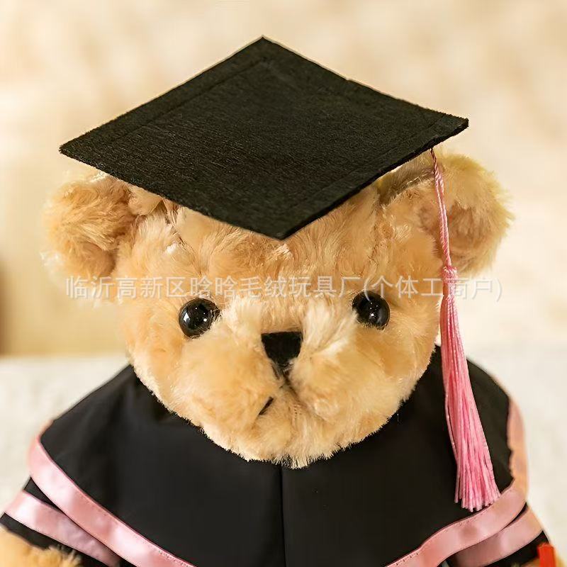 Doctor Hat Bear Doll Commemorative Graduation Bear Plush Toy Doll Logo Graduation Souvenir For Students