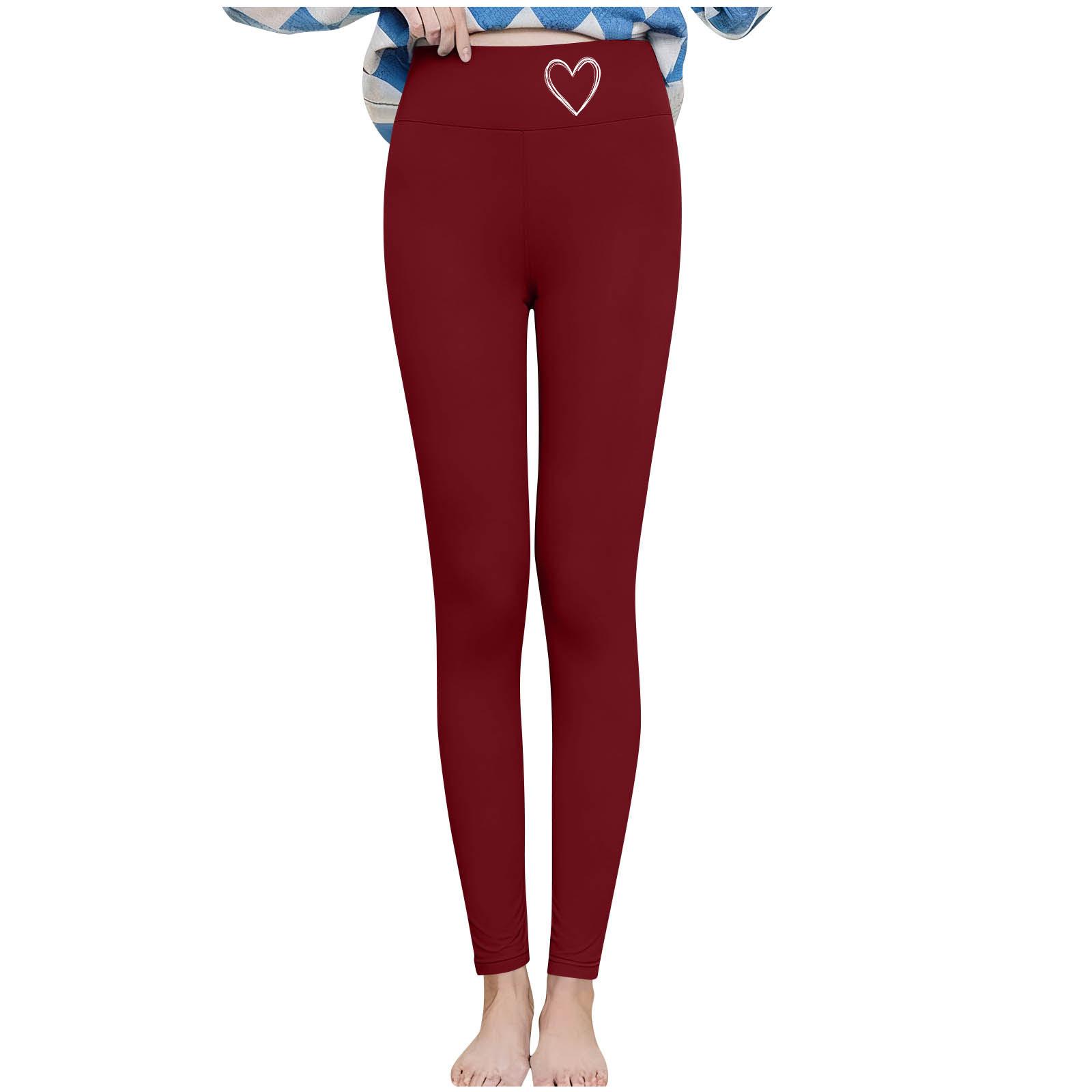 

Women s High,Waisted Fleece,Lined Thermal Leggings, And Winter , Thickened Lamb Fleece, Elastic Printed Leggings L винний