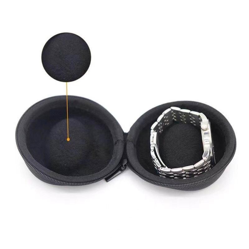 Pojedyncze Pudełko do Przechowywania Zegarków Podróżnych na Zegarki na Rękę Przenośny Organizer Podróżny na Zegarki Saszetka Podróżna na Zegarki dla Mężczyzn i Kobiet