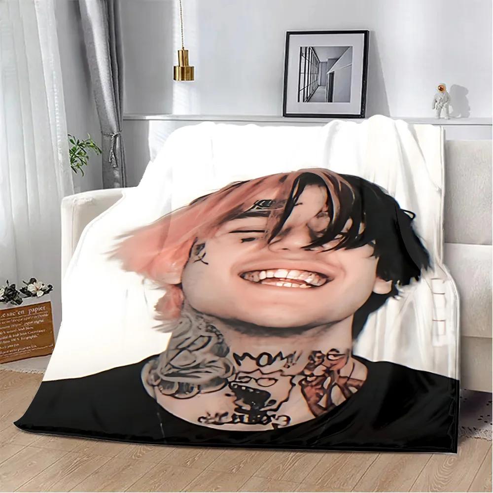 Heißer Sänger Bedruckte Decke Picknickdecken Warme Decke Weich und L-Lil P-Peep Bequeme Decke Zuhause Reise Geburtstagsgeschenk