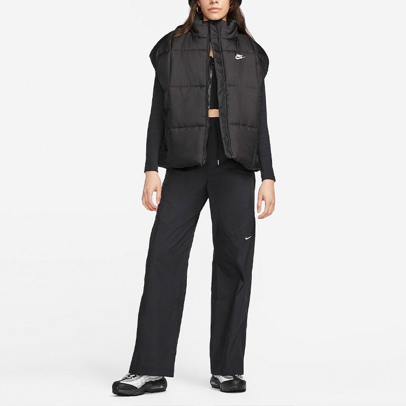 Nike Sportswear Classic Solid Color Loose Warm Vest Women Vests Black FB7679-010