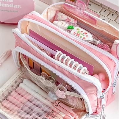 Kawaii Federmäppchen Großes Fassungsvermögen Ästhetische Stifttasche Haltertasche Kinder Federmäppchen Schule Bürobedarf Koreanische Schreibwaren