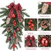60cm Inverted Christmas Tree Teardrop with Lights and PE Mixed Hanging Branches