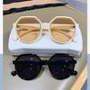 Trend Round Sunglasses Milk Tea White Sunglasses Glasses 7758 With