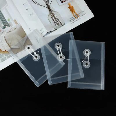 1Pc A6 Mini Cartella Trasparente Cartella Documenti Carta da Ufficio Carta Fotografica Impermeabile Antipolvere Borsa Portaoggetti