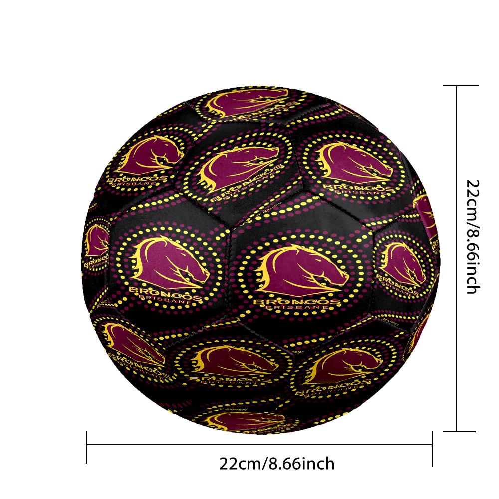 Brisbane Broncos Size 5 Sports Training Ball Shock Absorbing Durable Ball For Match Daily Practice Outdoor Activities