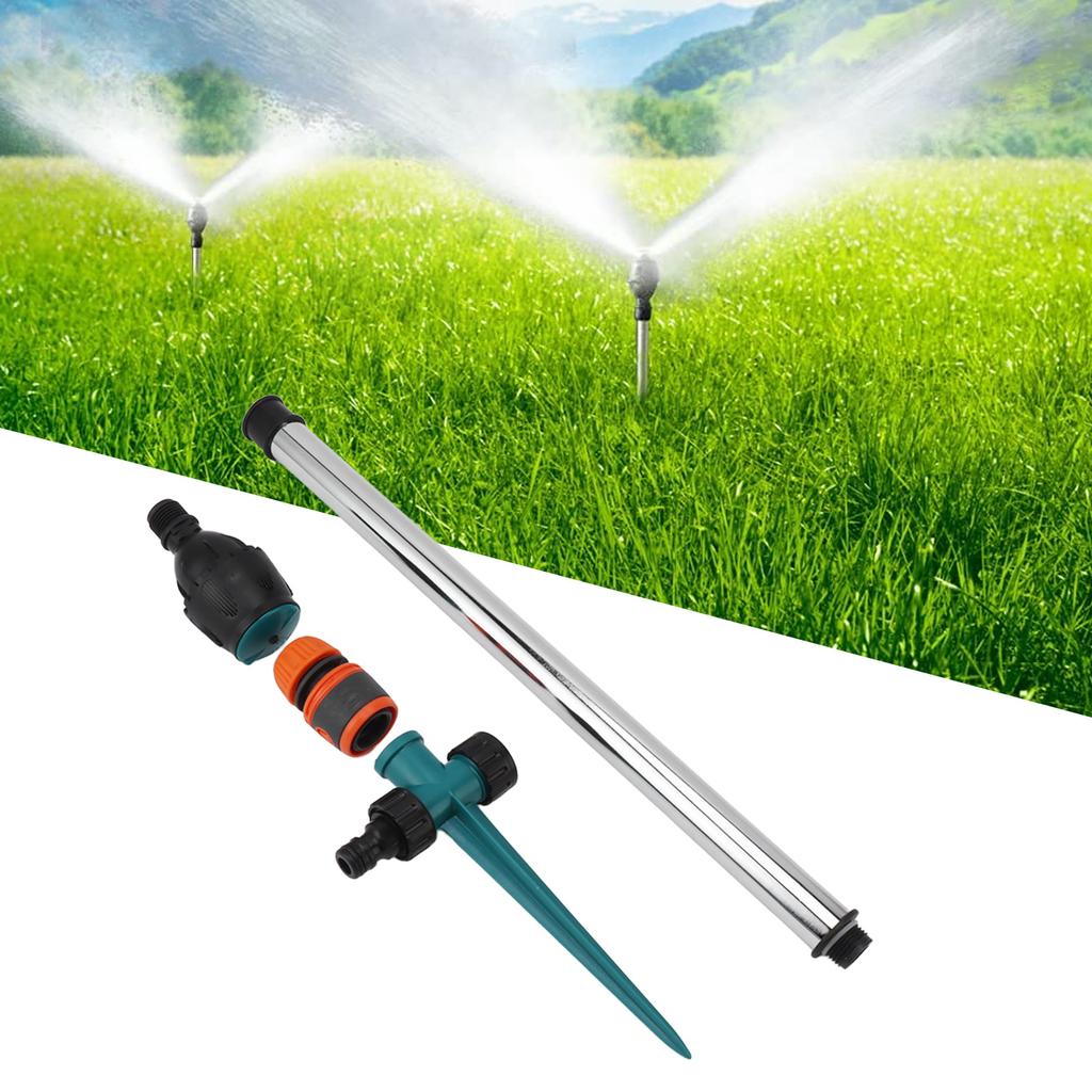 Automatic Rotating Sprinkler 360 Degree Rotation Unipod Sprinkler for Yard Garden Lawn Vegetable