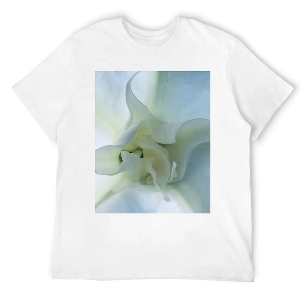 Angel’S Trumpet Flower T-Shirt Anime Clothes Vintage Clothes Shirts Graphic Tee Oversized Workout Shirts For Men