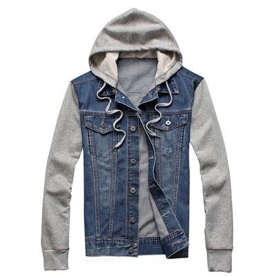 Herren Fashion Denim Jean Baumwolle Mischung Patchwork Herren Fashion Denim Jean Baumwolle Mischung Patchwork