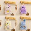 Plush Hippo Backpack Charm With Pp Cotton Filling For Girls And Kids